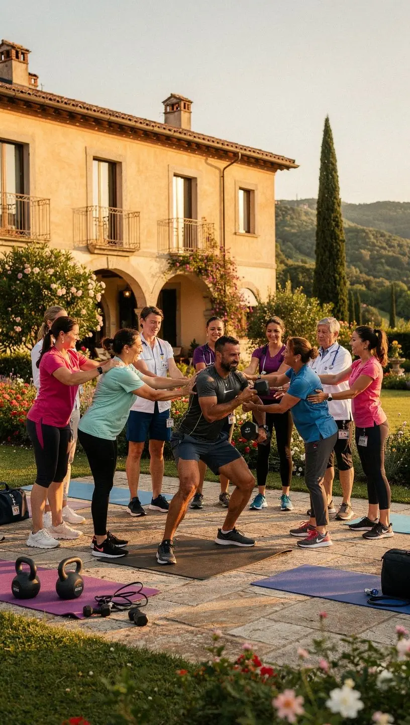 Rappresentazione di un diario alimentare e piano di allenamento su uno smartphone.